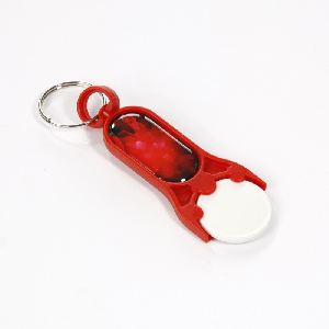 Plastic trolley token red