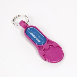 Plastic trolley token raspberry