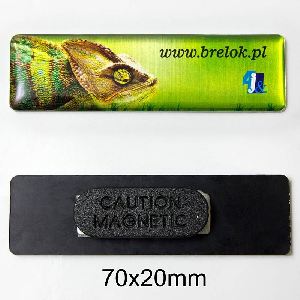 Identyfikator 70x20mm z zapięciem magnetycznym